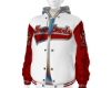 RED CHROME HEART JACKET