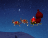 Animated Santa Sleigh
