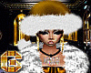 Christmas Gold Santa Hat
