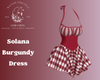Solana Burgundy Dress