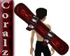 Red Flames Snowboard