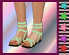 <3 Kids Sandals Mint