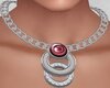 Pink Silver Necklace