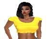 cropped yellow tee