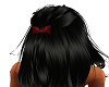 bl hair red bow