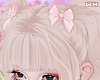 w. Pink Hair Bow