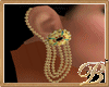 Gold Earrings and Stones