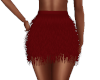 Red Fringe Skirt