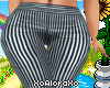 (A) Navy Striped Pants
