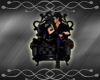 {A}Black Kissing Chair