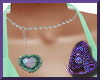 Emeralds & Opal Heart NK