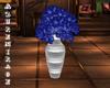 ^AZ^Blue Rose/Slvr Vase