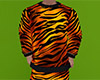 Orange Tiger Stripe PJs Full (M)