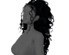 Curly Black Ponytail.