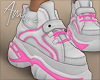 $ WhitexPink Sneakers