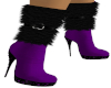 Winter Chic Purple Boots