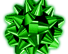 Green christmas bow
