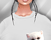 CH! White Cat Sweater F