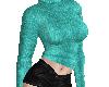 A~ Teal Cuddly Sweater