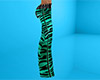 Green Tiger Stripe Flared Pants / Flares  RL (F)
