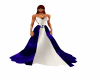blue & white gown 