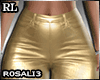 Leather pants gold RL