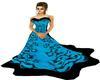 Blue and Black Gown