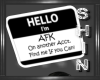Hello I"m AFK Request