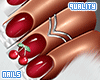 q. Cherry White Nails S