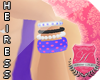 -H- Purple Dot Bangles