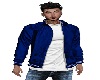 Bomber Jacket Blue White
