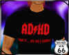 SD AD/HD Tshirt Blk Red