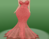 Orange Lace Gown
