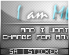 SA| I Am ME Sticker