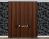 ND| Wood Panel Fireplace