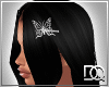 black hair butterfly