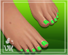 VK~Bare Feet Nails Green