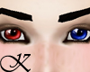 Male eyes red/blue