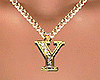 Y Letter Necklace (gold)