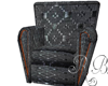 Black Brocade Chair