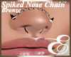 SPIKES NOSE CHAIN BRONZE