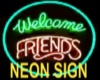 (J) Neon Friends Sign