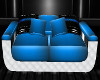 [C]Blue Chrom Couch