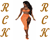 RCK§Dress Orange+Tatto