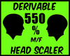 {J} 550 % Head Scaler