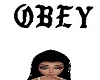 Black Obey Headsign