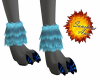 black blue claw foot paw