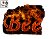 Bee 3d Fire Wall Sign