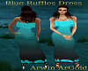 Blue ruffles dress