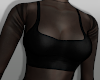 ✮ Black Sheer Top